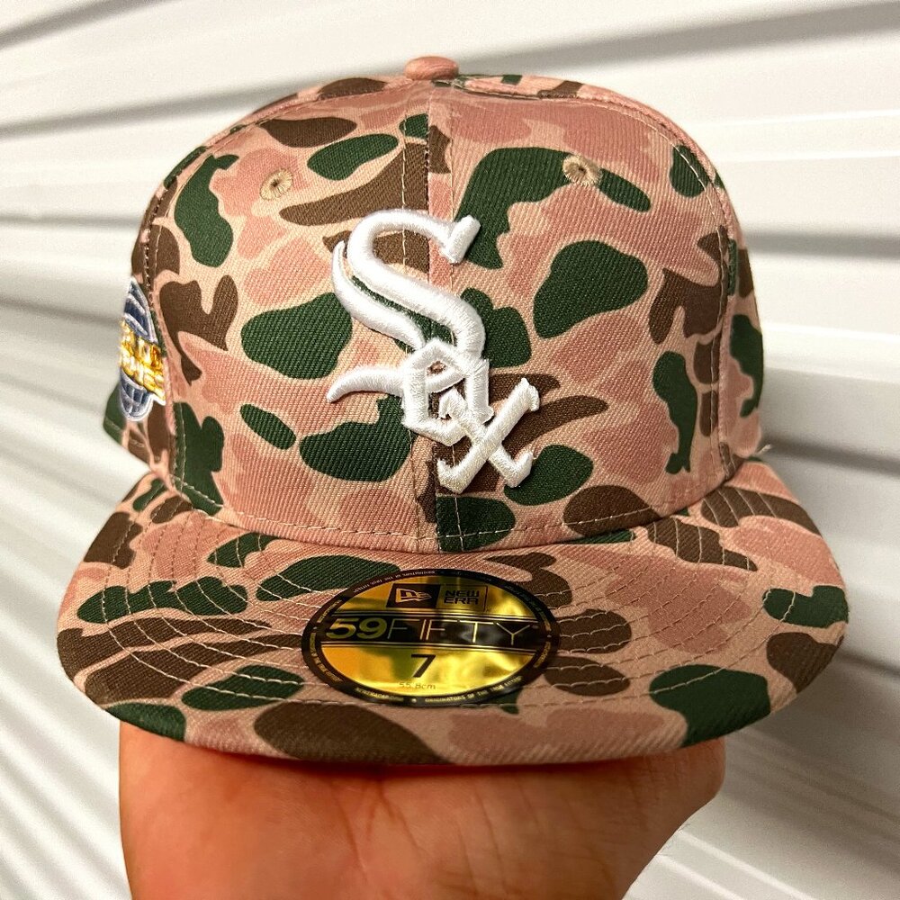 Chicago White Sox MLB World Series Camo Fitted Hat - New